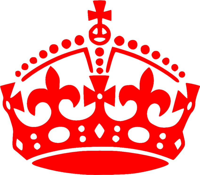 Red Calm PNG Crown Sticker Download Free