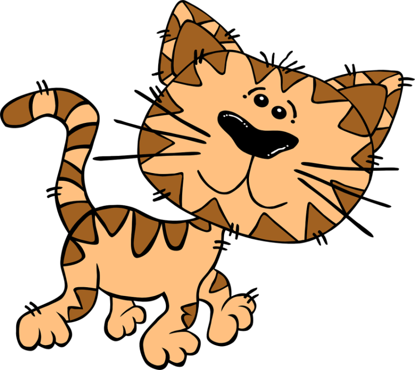 PSD SVG Clipart Art Cartoon Kitten PNG Image