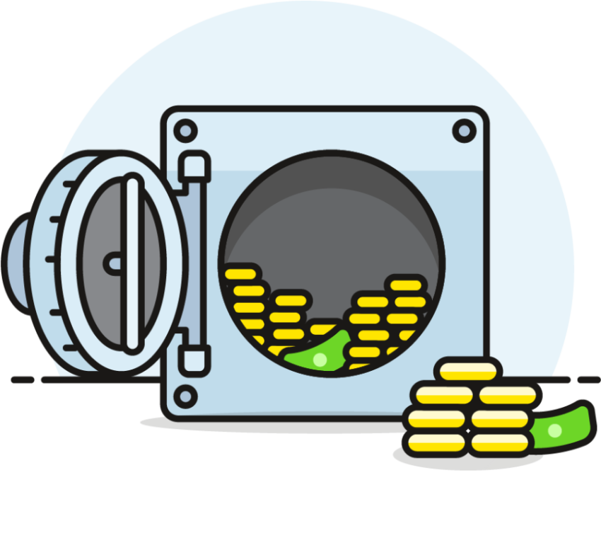 Bank Vault PNG Cartoon Sticker Free Download