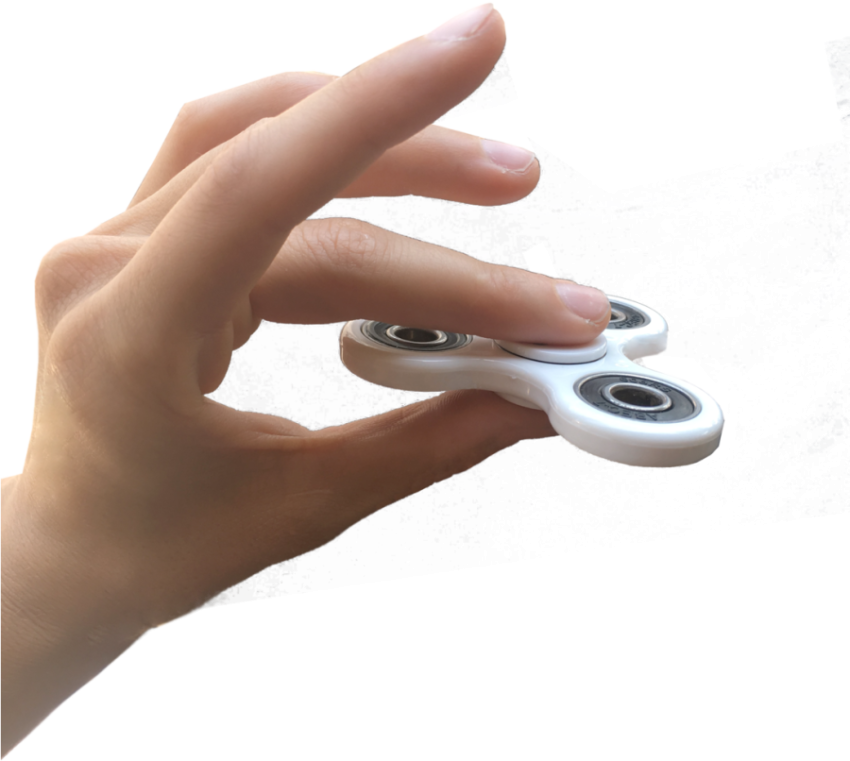 Round Fidget Spinner with Hand PNG tranparent Background Free Download