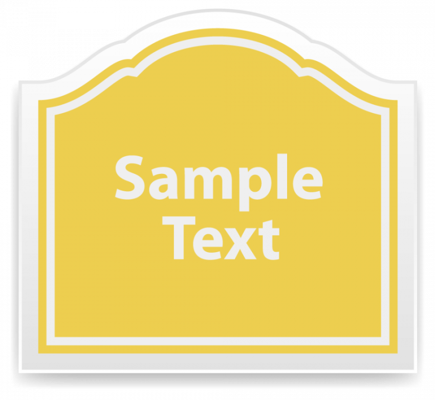 Yellow tag vector graphic design