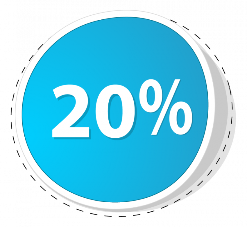 20% coupon vactor graphic design