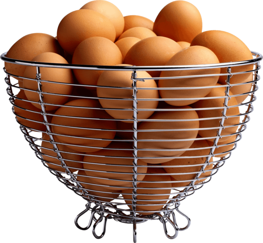 Chicken Eggs,Large Amount Of Brown Eggs in Iron Basket,HD Food Photo Free Download PNG Image,Transparent Background