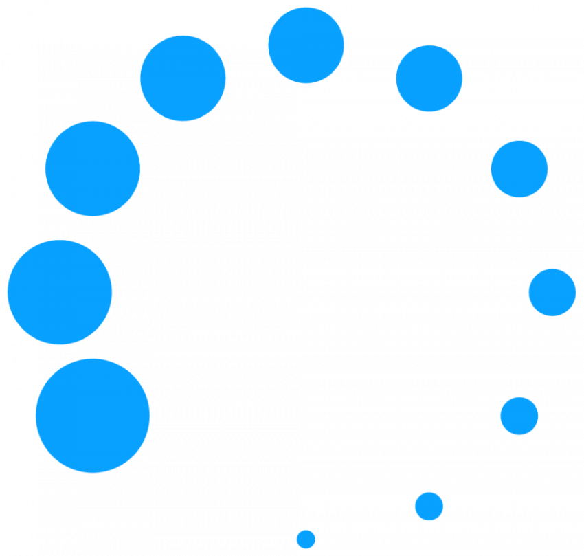 Blue Loding circle icon vector graphic design