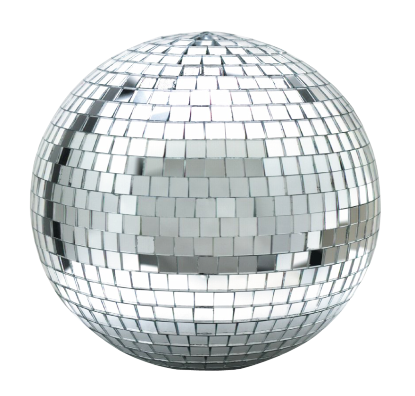 Silver Shine Disco Ball PNG Image Free Download