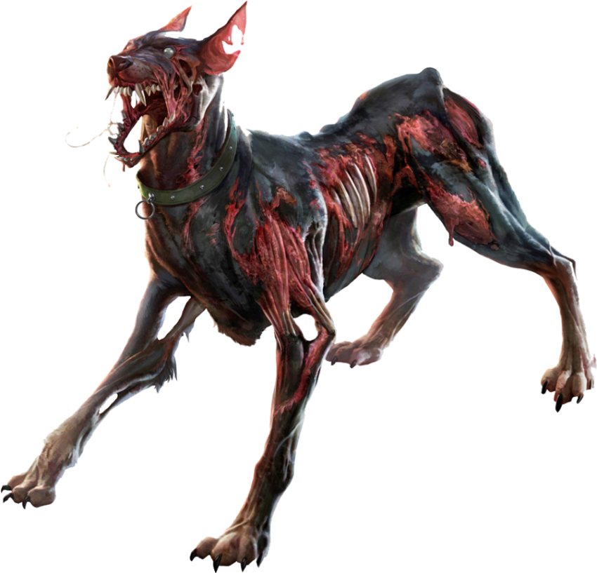 Zombie Dog PNG Image Free Transparent Background