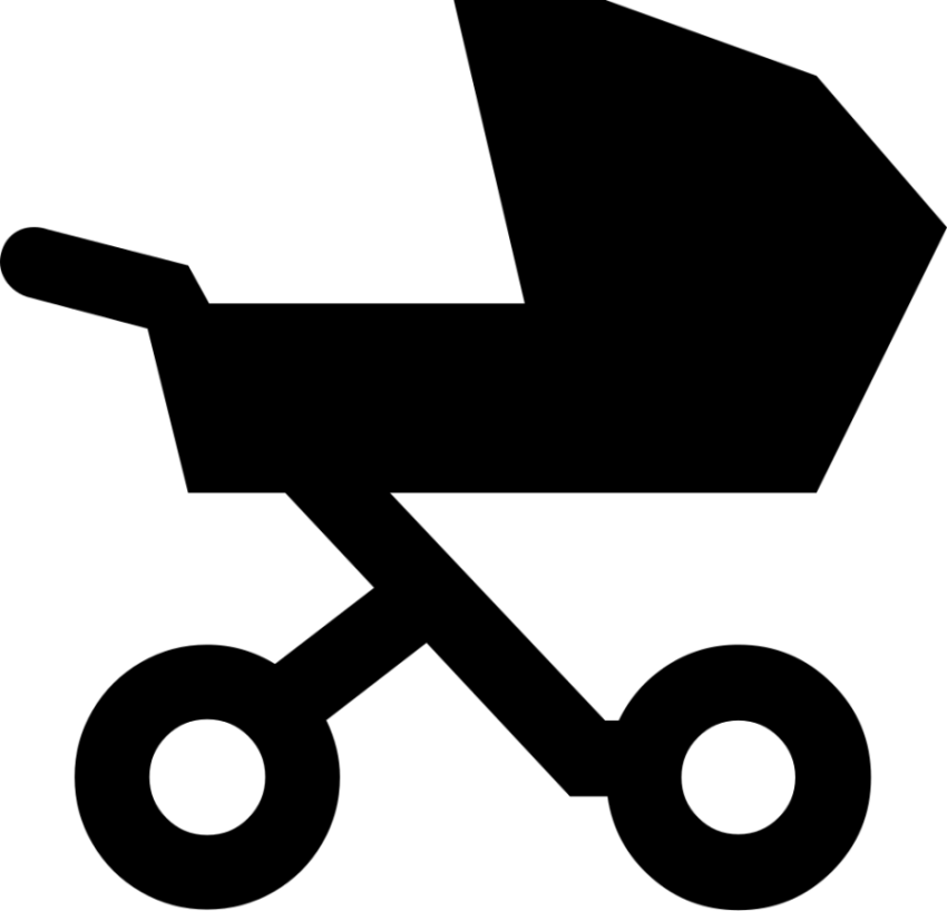Svg Stroller PNG Black Art Free Download