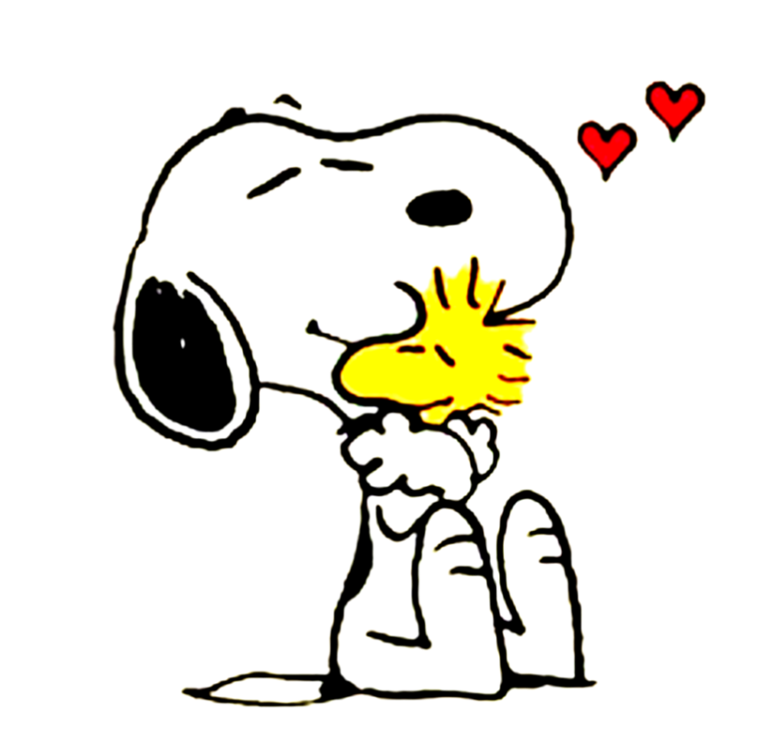Snoopy Hugging Wood illustration Peanuts Comics PNG Photo Transparent Free Download