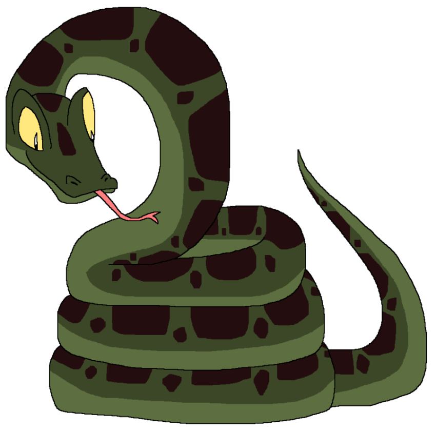 3D illustration Anaconda PNG Image No Background