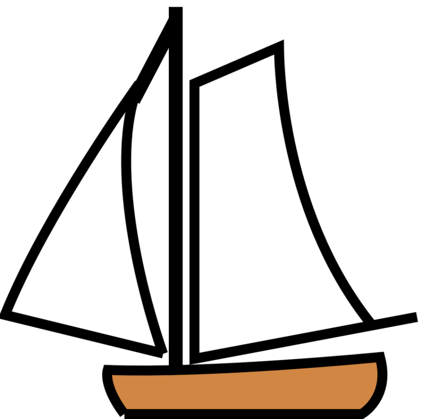 Yacht Simple Vector Design PNG Image Free Download