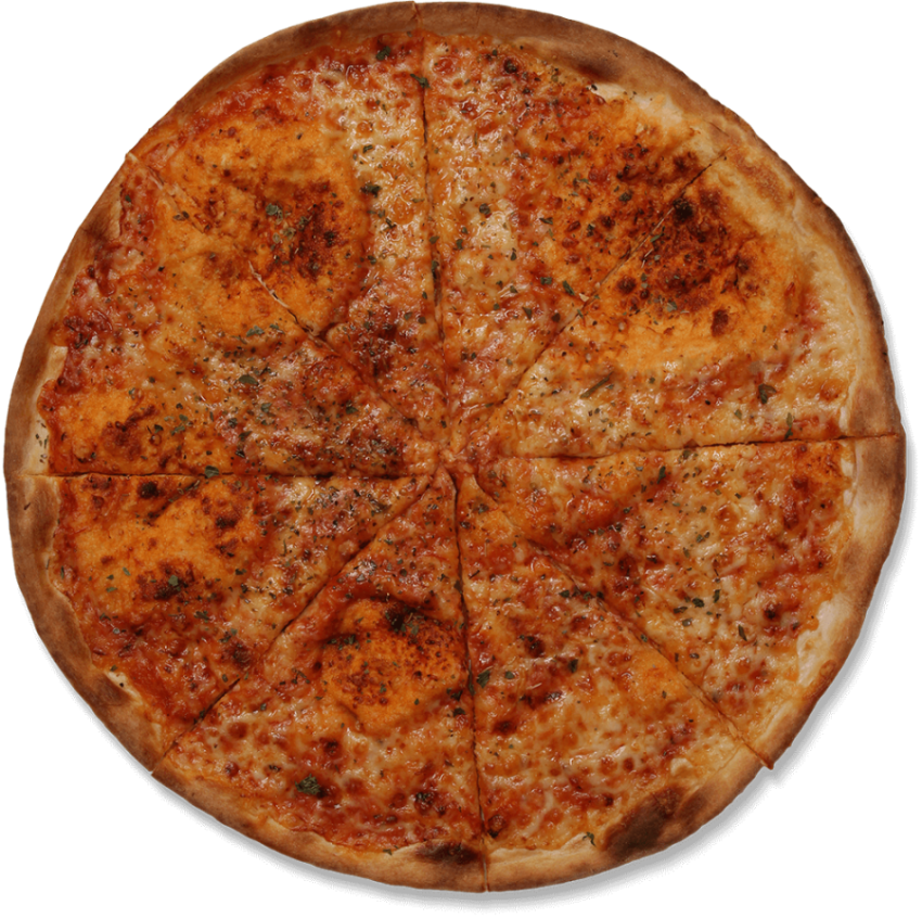 Large Pizza Cut Pieces In Triangular Shape,Fast Food Eight Slices  Of Cheese Pizza,HD Pizza Photo Free Download PNG Image,Transparent Background