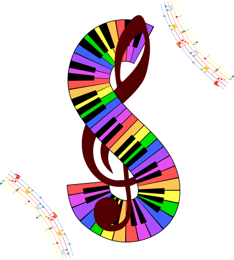 Colorful Clef PNG Image Free Download