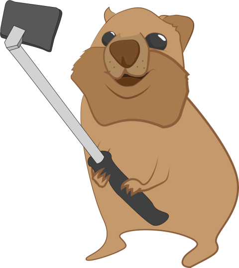 Digital Graphic Quokka PNG Selfi Image Free Transparent