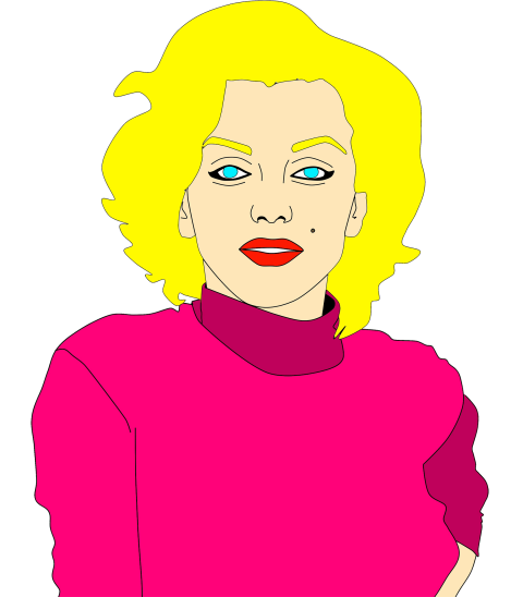 Illustration Cartoon Marilyn Monroe PNG Image Transparent  Free Download