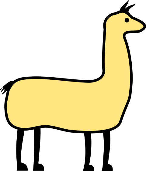 Vector Art Image On Llama PNG Free Transparent