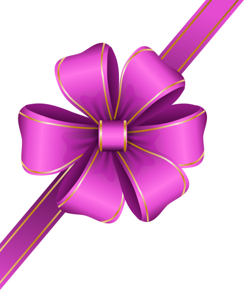 Pink Flower Vector Ribbon PNG Transparent Image