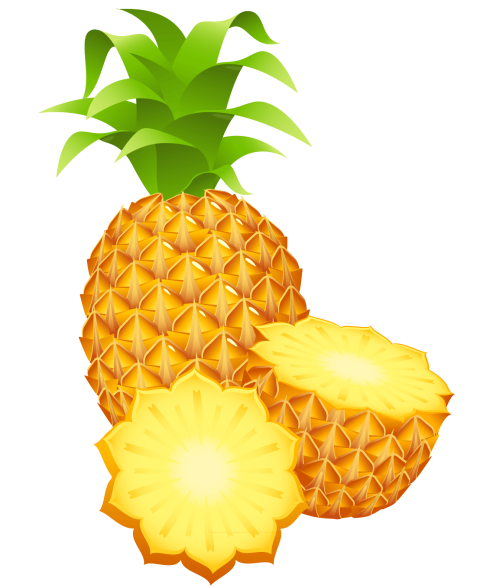 Download Free Vector Graphic Sliced Pineapple Juice Pineapple Fruit Flavor Food Orange Tropical Sweetdish PNG  Picture Free Transparent Background
