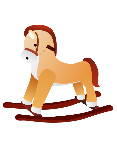 Light wooden horse toy PNG free Download