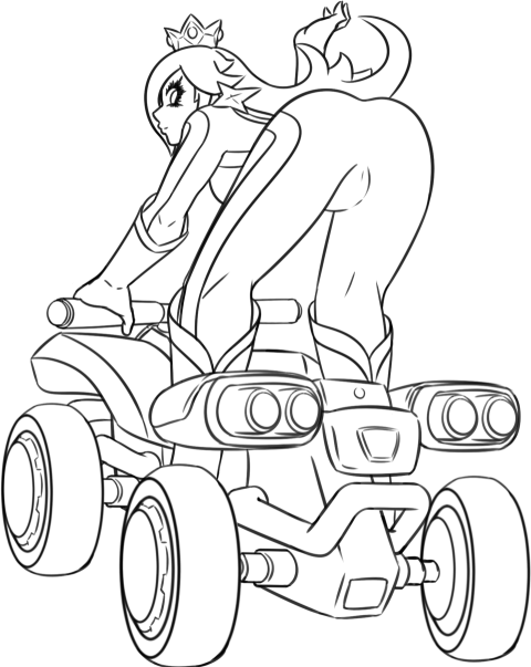 Isolated On ATV PNG Art & Drawn & Outline