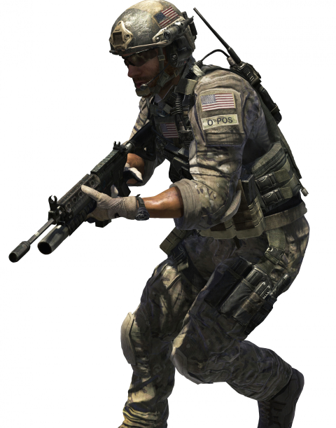 Soldier weapon holder fighter ware army 3d character png free