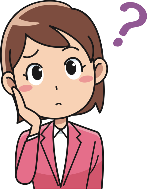 Cartoon Thinking Woman PNG Image Free Download