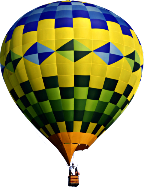 Silhouette Air Balloon PNG Image Free Download