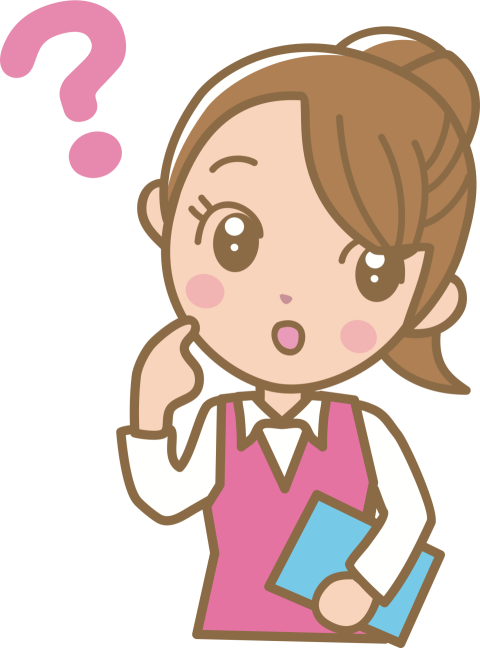 Cute Thinking Woman PNG Cartoon Free Download