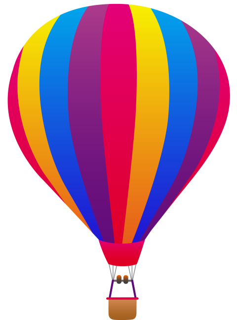 Colorful Air Balloon PNG Image Free Download