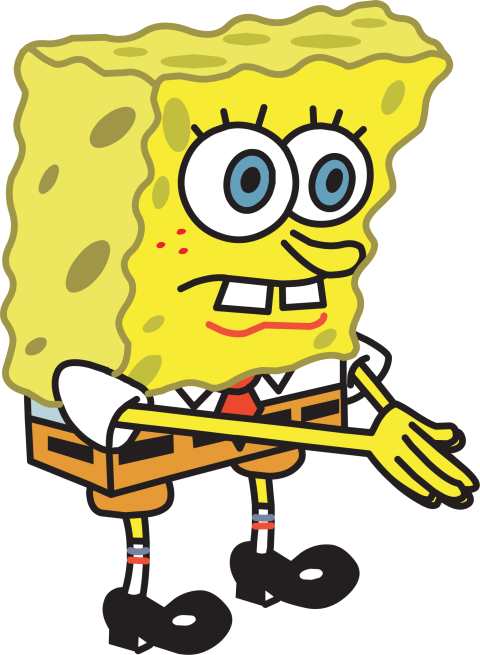 Art Transparent Hi Clip Art Image on Spongebob PNG cartoon