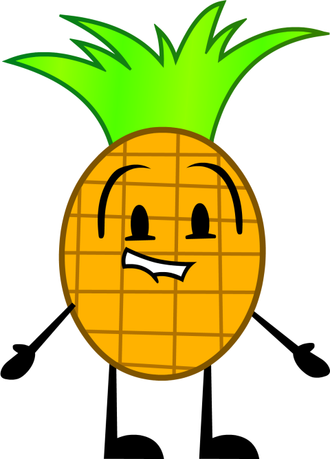 Psd & SVG Sad Cartoon Pineapple Charactor On transparent Free Download