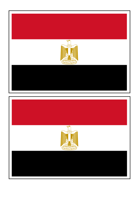 Illustration Egypt Flag PNG Picture Free Download