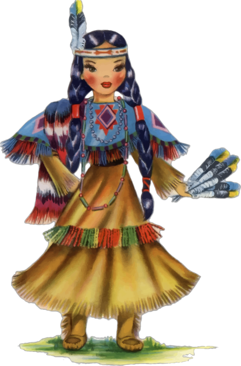 Native American Indian woman  PNG Image Free Download