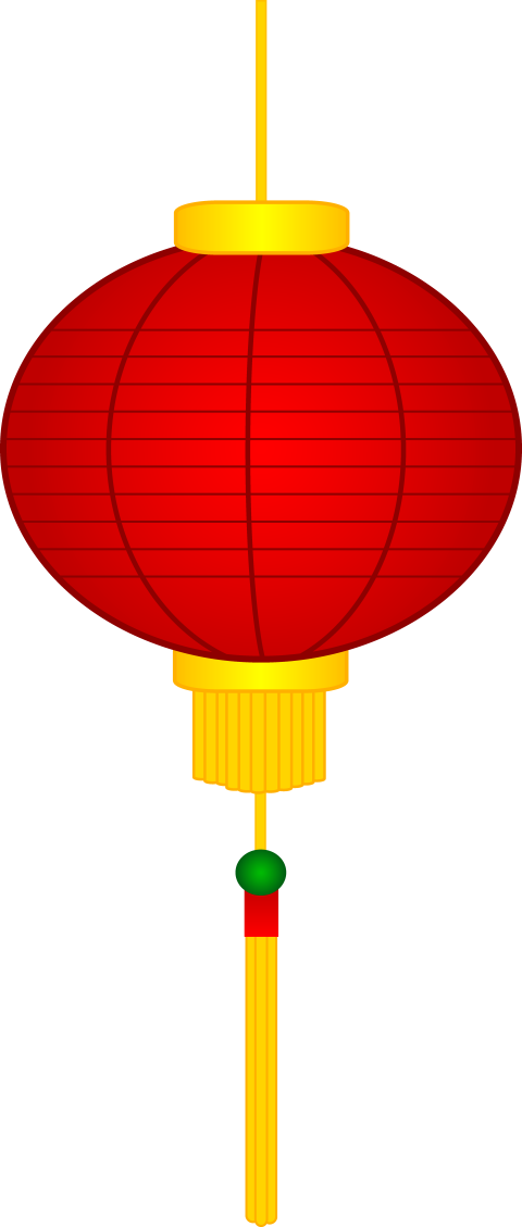 Isolated Vector Art Sky Lantern Chinese Fastival Icon PNG Image Free Download