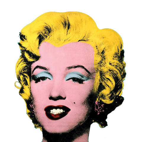 Marilyn Monroe Andy Warhol PNG Transparent Photo Free Download
