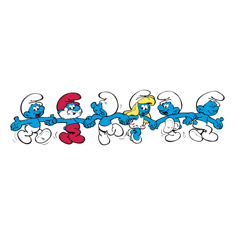 Silhouette Svg & Psd Clipart Graphic Smurfs Character PNG Transparent Background Free Download