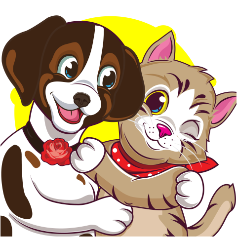 Cute cartoon dogs and cute PNG Free