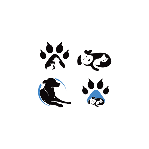 Pets vector logo template this PNG Free Download