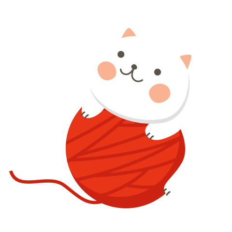 Cat red yarn wool cat PNG Free Download