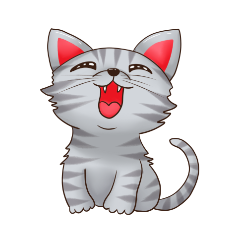 Gray cartoon cat cartoon animal PNG Free Download