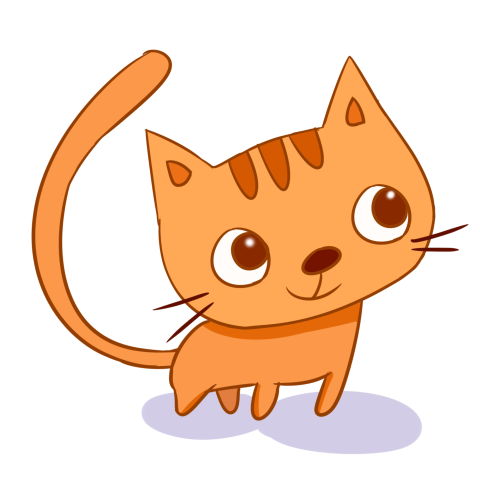 Cartoon kitten cat hand drawn PNG Download