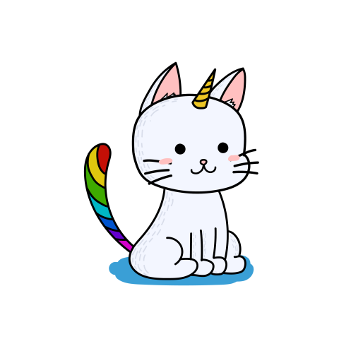 Illustration illustration cat cat unicorn PNG Free Download