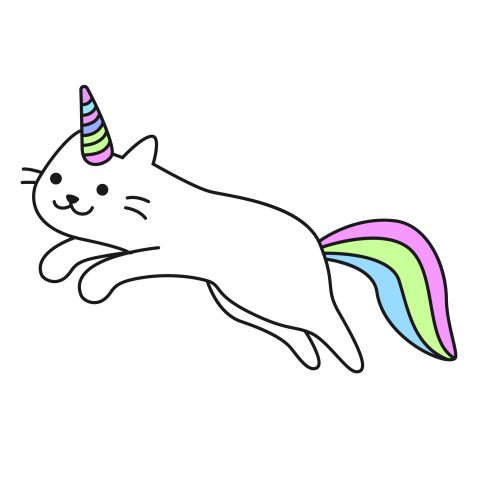 Rainbow tail rainbow tail cat Download PNG
