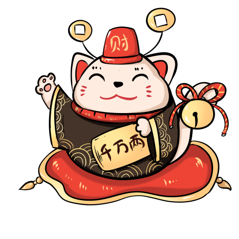 Cute lucky cats cat personality PNG free Download