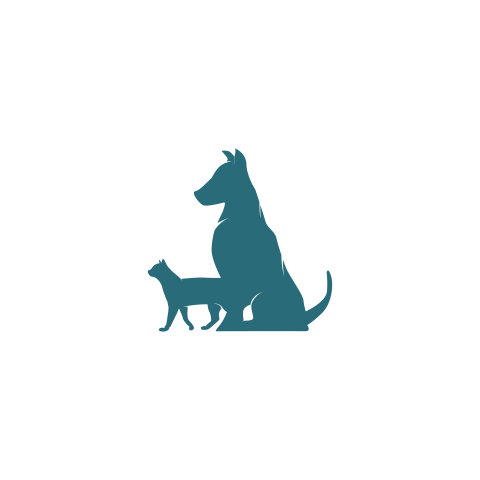 Dog and cat logo design PNG free Download