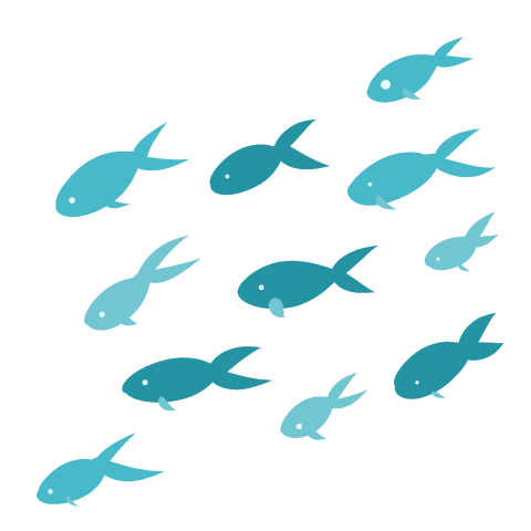 Goldfish small fish school of PNG Free Download