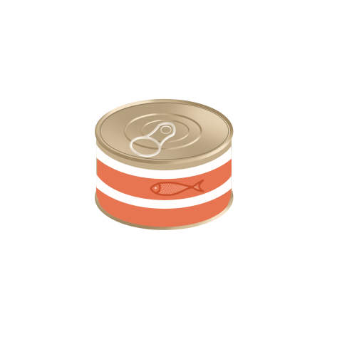 Realistic style canned fish illustration PNG Free Download