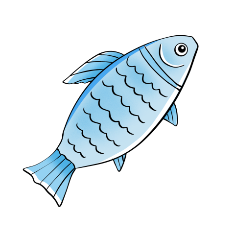Original hand painted fish crucian PNG Free Download