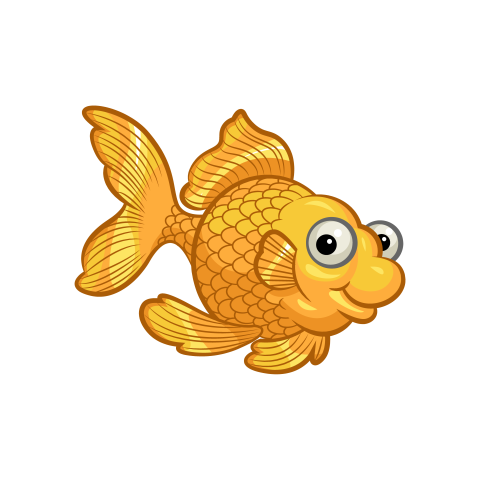 Gold fish cartoon goldfish vector PNG Free Download
