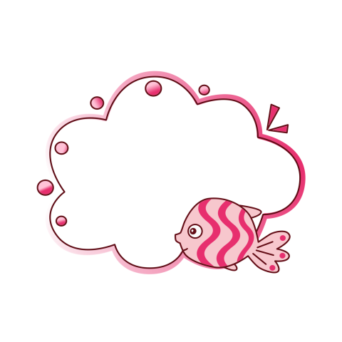 Cartoon fish explosion cloud speech PNG Download