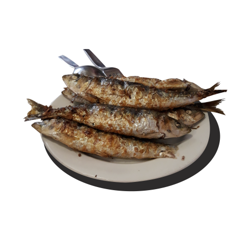 Grilled fish in a dish PNG Free Download